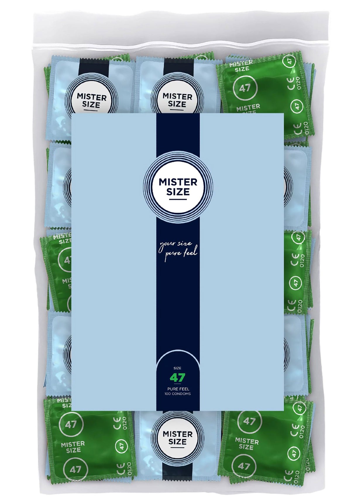 MISTER SIZE 47mm Condoms 100pcs NATUREL - 0