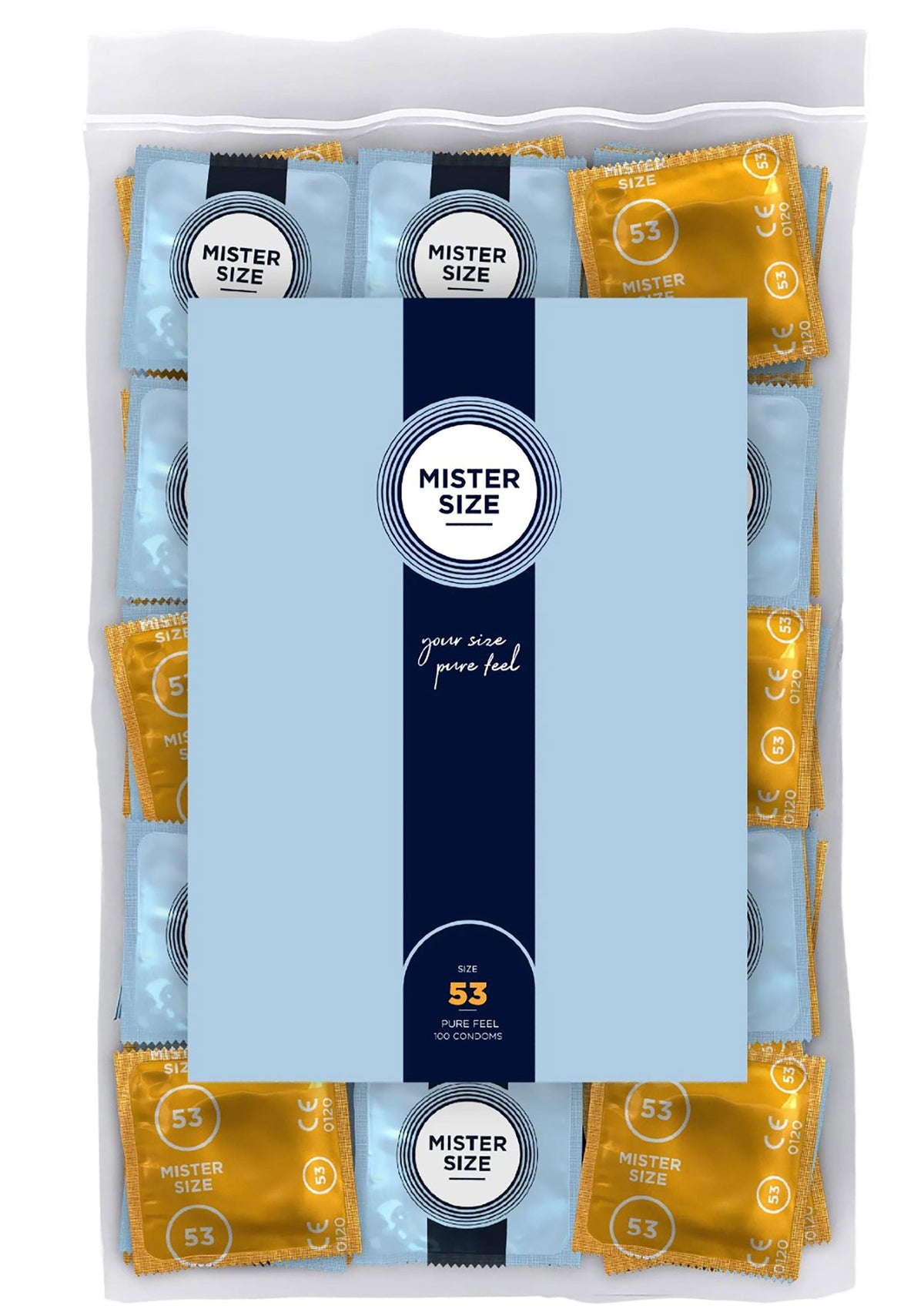 MISTER SIZE 53mm Condoms 100pcs NATUREL - 0
