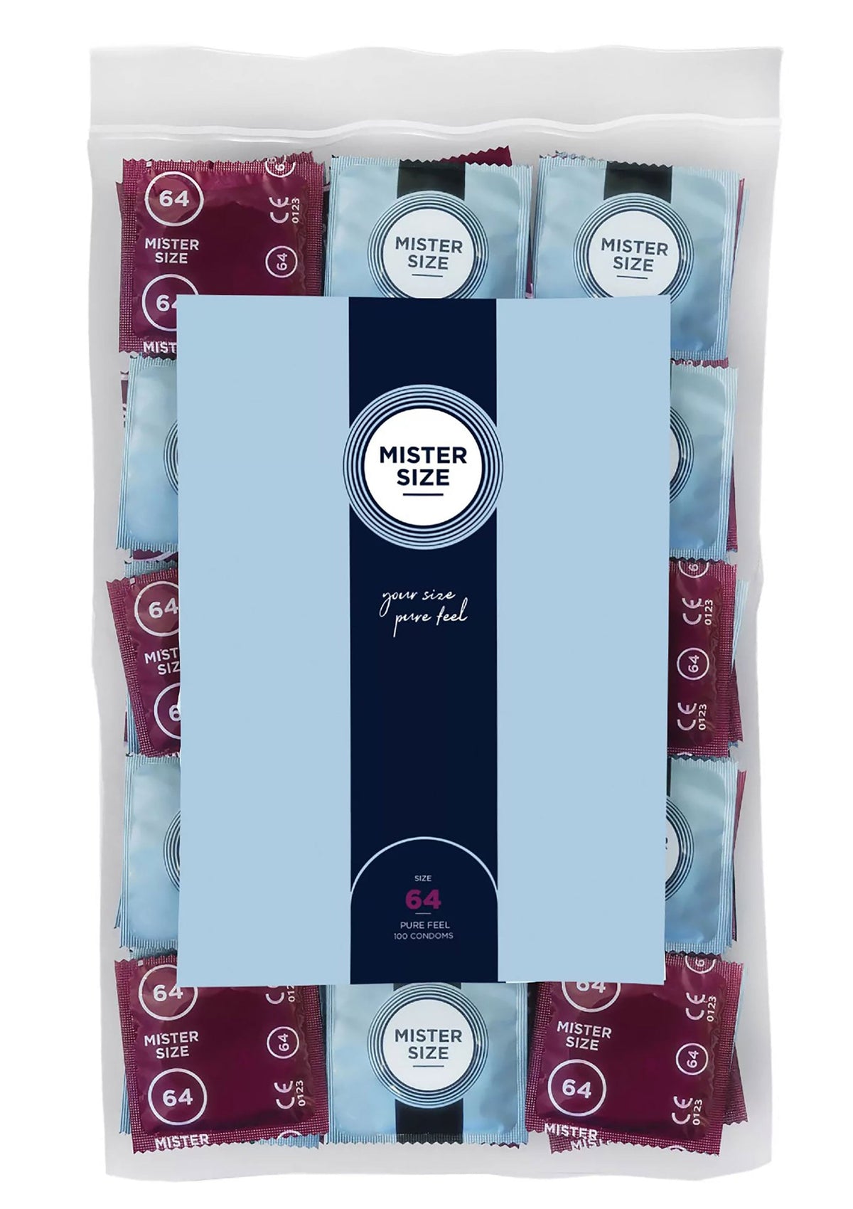 MISTER SIZE 64mm Condoms 100pcs NATUREL - 0