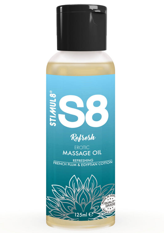 S8 Massage Oil 125 ml - French Plum und Egyptian Cotton