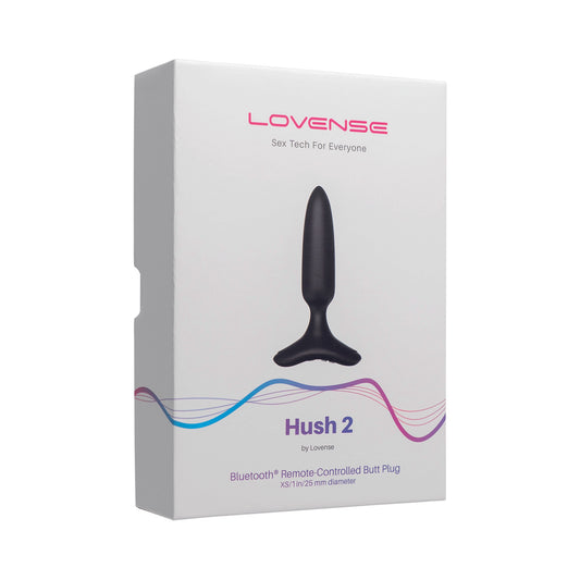 Lovense - Hush 2 Butt Plug XS 25 mm Black