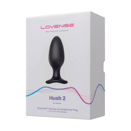 Lovense - Hush 2 Butt Plug L 57 mm Black