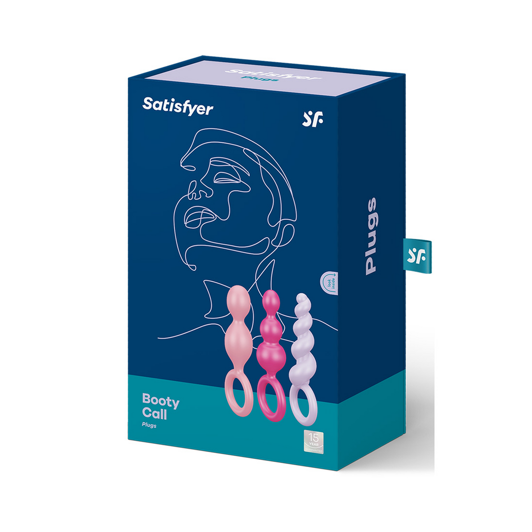 Booty Call - Butt Plug Set 3 Stuks - Roze/Paarse/Rode Multicolor - 2