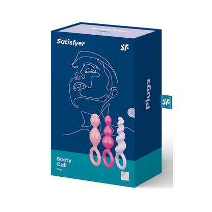 Booty Call - Butt Plug Set 3 Stuks - Roze/Paarse/Rode Multicolor - 2