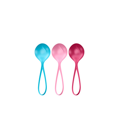 Versterkende Ballen - Kegelballen - 3 Stuks - Turquoise/Rood/Roze Multicolor - 2
