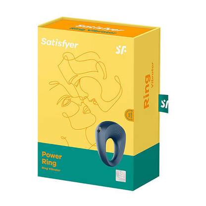 Power Ring - Vibrerende Cockring - Donkerblauw Blau - 5