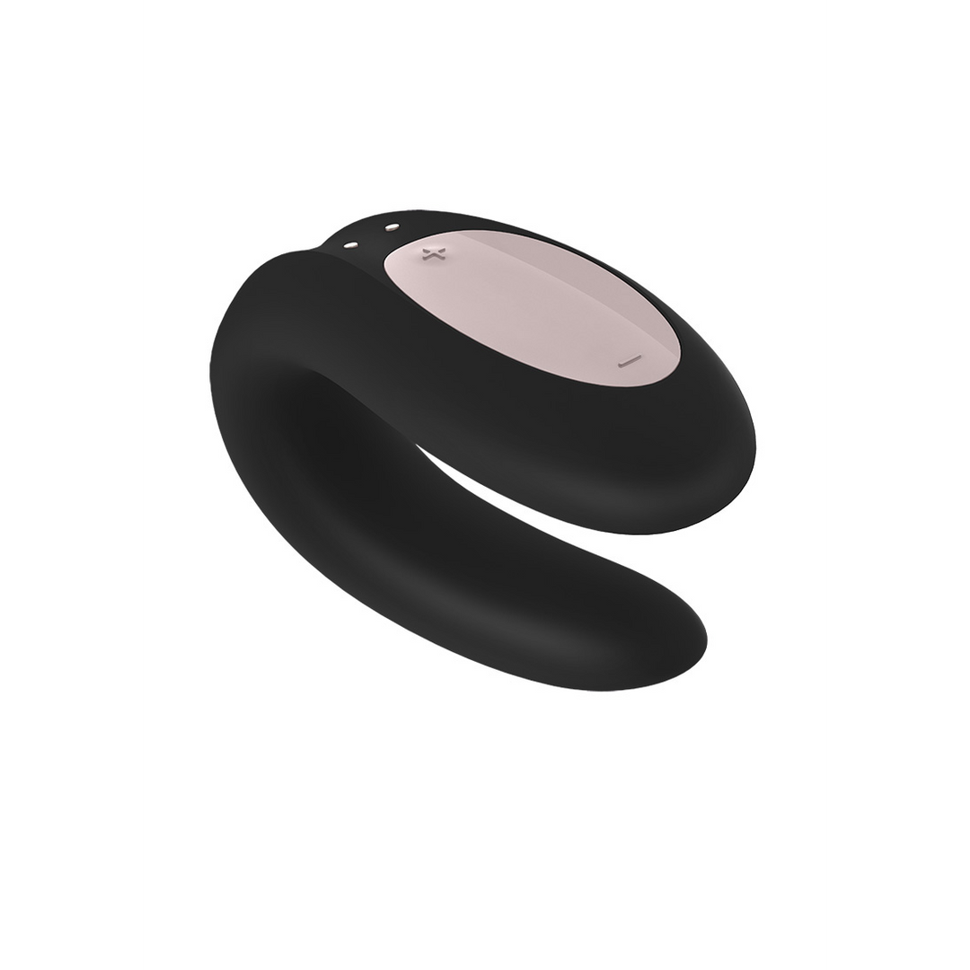 Double Joy - Partner Vibrator - Zwart Schwarz - 0