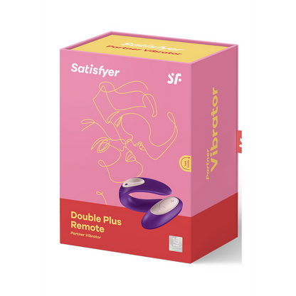 Double Plus - Remote Partner Vibrator - Paars Violett - 1