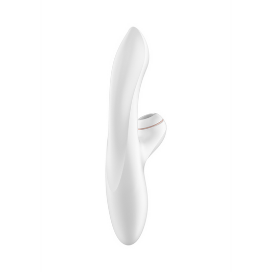 Pro Plus - G-Punkt Luftdruckstimulator und Vibration - Weiß/Roségold