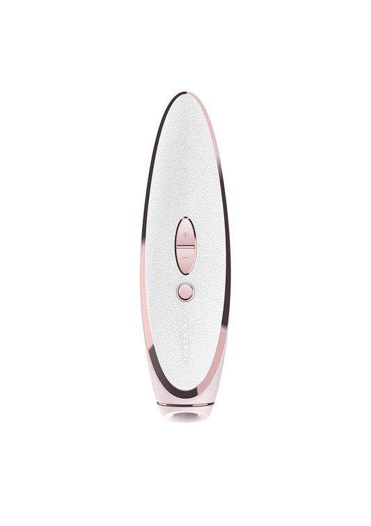 Prêt-á-Porter - Luxus Luftimpuls Stimulator und Vibration - Weiß/Roségold