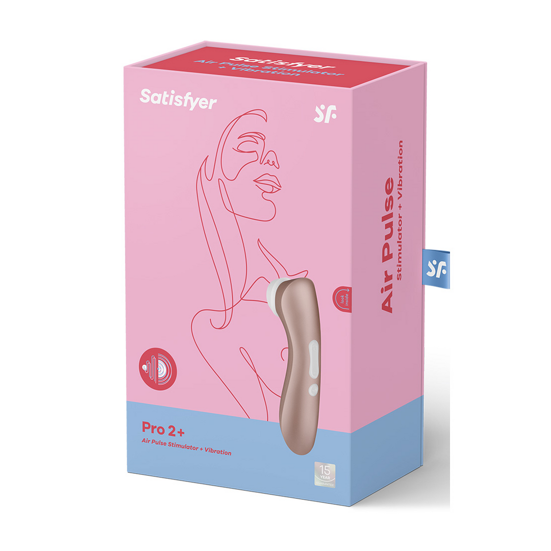 Pro 2Plus - Airpulse Stimulator en Vibration - Licht Goud Pink - 2