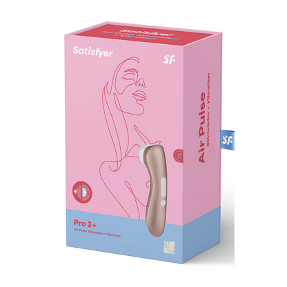 Pro 2Plus - Airpulse Stimulator en Vibration - Licht Goud Pink - 2