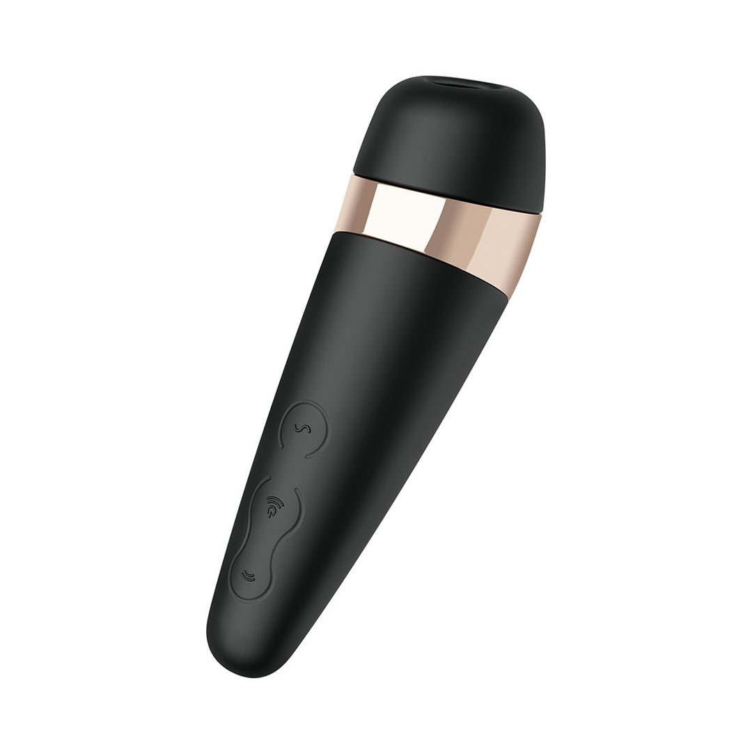 Pro 3Plus - Airpulse Stimulator en Vibration - Zwart/Goud Schwarz - 2