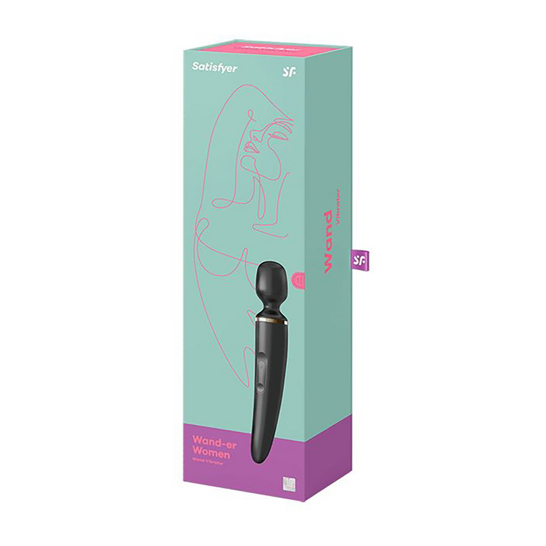 Wand-er Woman - Wand Vibrator - Zwart/Goud Schwarz - 2