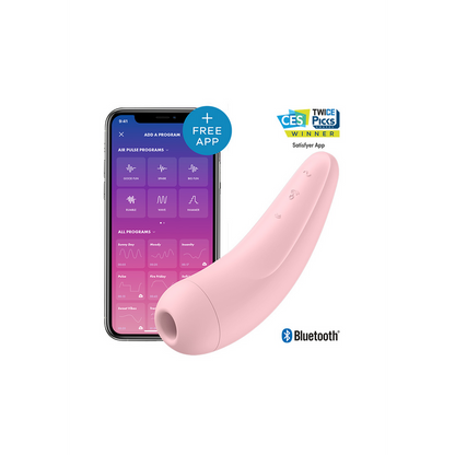 Curvy 2Plus - Air Pulse Stimulator en Vibratie - Roze Pink - 1