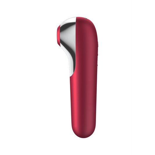 Dual Love - Air Pulse Vibrator - Rot